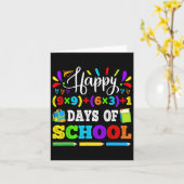 Carte 100 Jours De L'École 100ème Équipement Math Enseig (Fleur jaune)