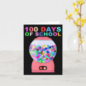 Carte 100 Jours De Machine De Gumball Scolaire Pour Les  (Fleur jaune)