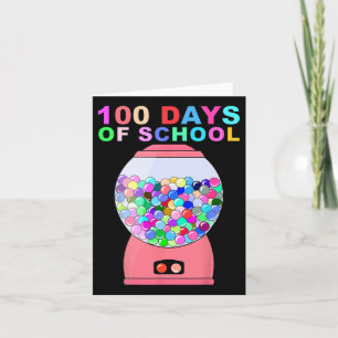Carte 100 Jours De Machine De Gumball Scolaire Pour Les 