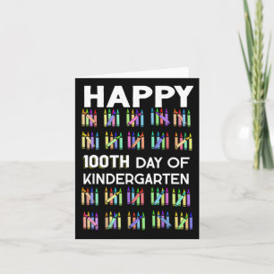 Carte 100 Jours De Maternelle Joyeux 100E Jour De L'Écol