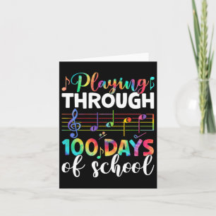 Carte 100 Jours De Musique Scolaire Cadeaux Étudiants 10
