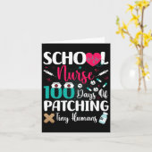 Carte 100 Jours De Patching Tiny Humans École Infirmière (Fleur jaune)