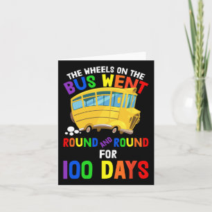 Carte 100 Jours De Soins Infirmières Rhymes Roues Sur Le
