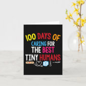 Carte 100 jours de soins pour la meilleure école humaine (Fleur jaune)