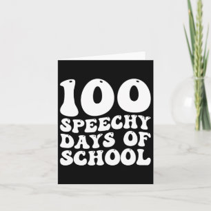 Carte 100 Jours De Thérapie De La Parole À L'École Joyeu