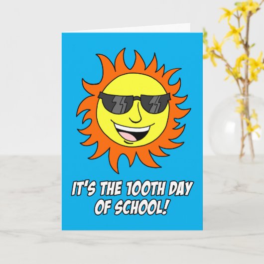 Carte 100 Jours D'Éclairage (Fleur jaune)