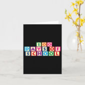 Carte 100 Jours D'École (Fleur jaune)