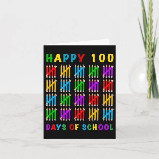 Carte 100 Jours D'École (Devant)