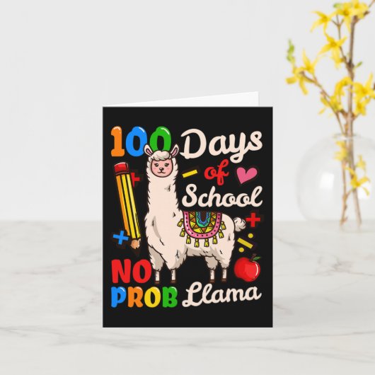 Carte 100 Jours D'École 2 (Fleur jaune)