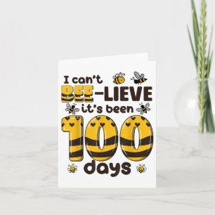 Carte 100 Jours D'École Bee 100E Jour D'École Enfants
