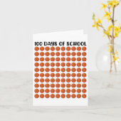 Carte 100 Jours D'École Bysketll 100e Enseignant (Fleur jaune)