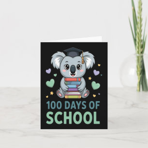 Carte 100 Jours D'école Koala Élève Enseignant