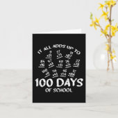 Carte 100 Jours D'École Math Addition Cool Enseignant Ét (Fleur jaune)