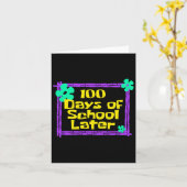 Carte 100 Jours D'École Plus Tard 100E Jour D'Enseigneme (Fleur jaune)