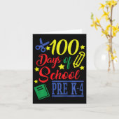 Carte 100 Jours D'École Pré-k 4 (Fleur jaune)