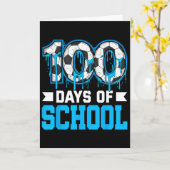 Carte 100 jours d'école Soccer Drip 100e jour d'école (Fleur jaune)