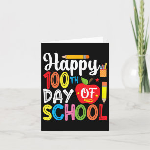 Carte 100 Jours D'Enseignant Et D'Étudiant 1