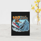 Carte 100 Jours D'Enseignant Et D'Étudiant Drôle (Fleur jaune)