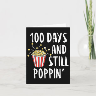 Carte 100 Jours Et Encore Poppin Popcorn Enfants 100e Jo