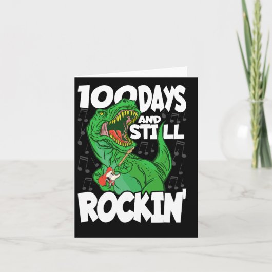 Carte 100 Jours Et Encore Rockin - 100 Jours De L'École  (Devant)