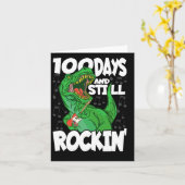 Carte 100 Jours Et Encore Rockin - 100 Jours De L'École  (Fleur jaune)