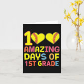 Carte 100 Jours Extraordinaires De 1Ere Classe Softbyll (Fleur jaune)
