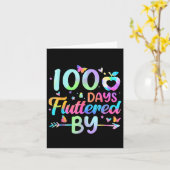 Carte 100 Jours Fluttered By - 100th Day Of School (Fleur jaune)