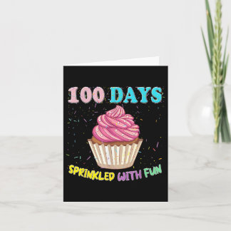 Carte 100 Jours Fun Pink Cupcake 100E Jour De S