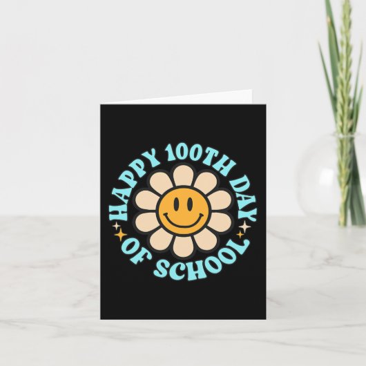 Carte 100 Jours Joyeux 100E Jour De L'École Enseignant L (Devant)