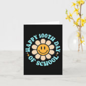 Carte 100 Jours Joyeux 100E Jour De L'École Enseignant L (Fleur jaune)
