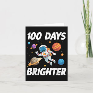 Carte 100 Jours Plus Brighter Astronaut 100e Jour De