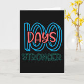 Carte 100 jours plus fort (Fleur jaune)