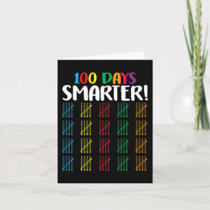 Carte 100 jours plus intelligent Comptage Hash Marks jou