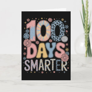 Carte 100 Jours Plus Intelligents Joyeux 100ème Jour D'é