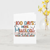 Carte 100 Jours Plus Notes Musicales 100 Jours De Mus D' (Fleur jaune)