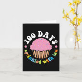 Carte 100 Jours Saupoudrés De Cupcake Fun 100E Jour De S (Fleur jaune)