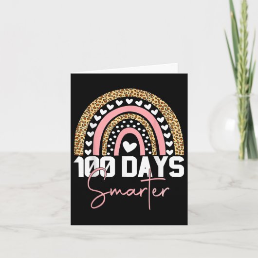 Carte 100 Jours Smarter Joyeux 100E Jour De L'École Arc- (Devant)