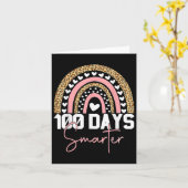 Carte 100 Jours Smarter Joyeux 100E Jour De L'École Arc- (Fleur jaune)