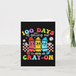 Carte 100 Jours super Obtenir Crayon Étudiants Enseignan