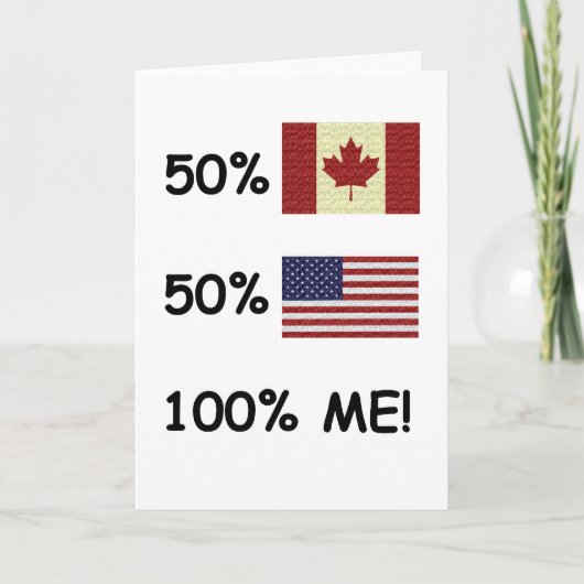 Carte 100% ME Canadian/American (Devant)