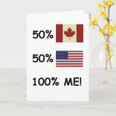 Carte 100% ME Canadian/American (Fleur jaune)