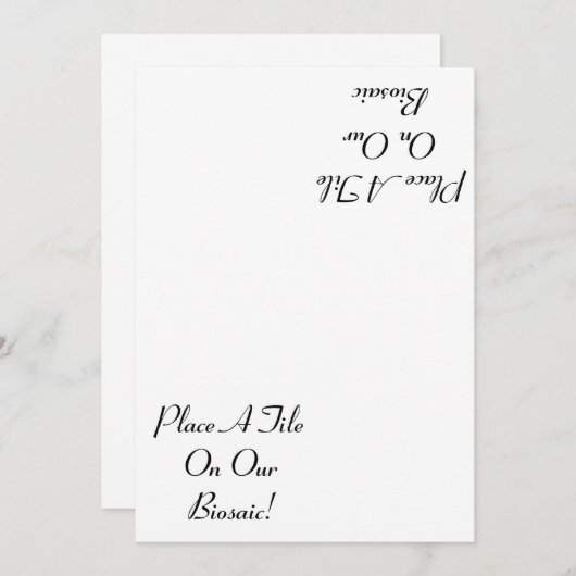 Carte 100 % Recyclé (Devant / Derrière)