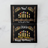 Carte 100 tapotements sur le dos - joyeux 100th (Intérieur)