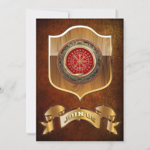Carte [100] Vegvisir - Viking Gold Magic Runic Compass