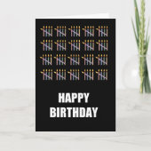 Carte 100e anniversaire avec bougies (Devant)