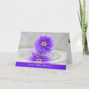 Carte 100e anniversaire Dahlia