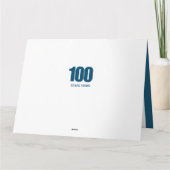 Carte 100e anniversaire Découpe numéro 100 Collage photo (Dos)