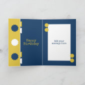 Carte 100e anniversaire d'or et de marine (Intérieur)