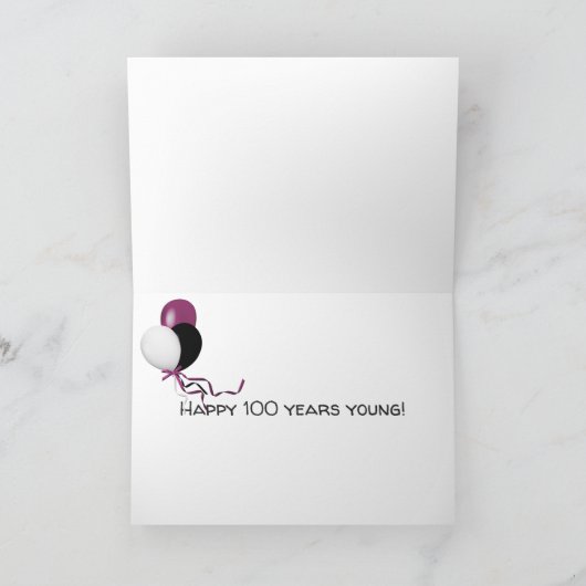 Carte 100e anniversaire éclairage marquee sur mur (Intérieur)