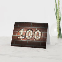 100e anniversaire éclairage marquee sur mur